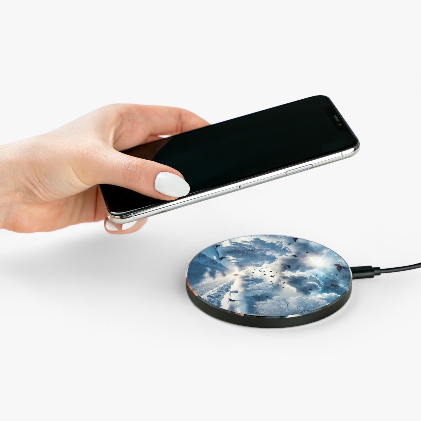 Winter Wonderland Wireless Charger - Fast Charging Pad with Scenic Design