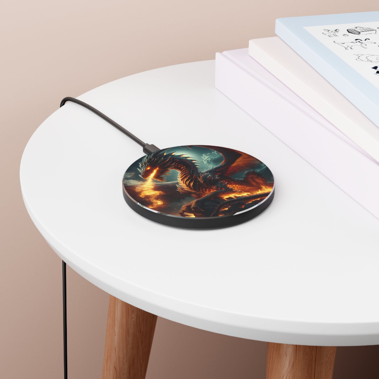 Dragon-Themed Fast Wireless Charger for Tech Lovers