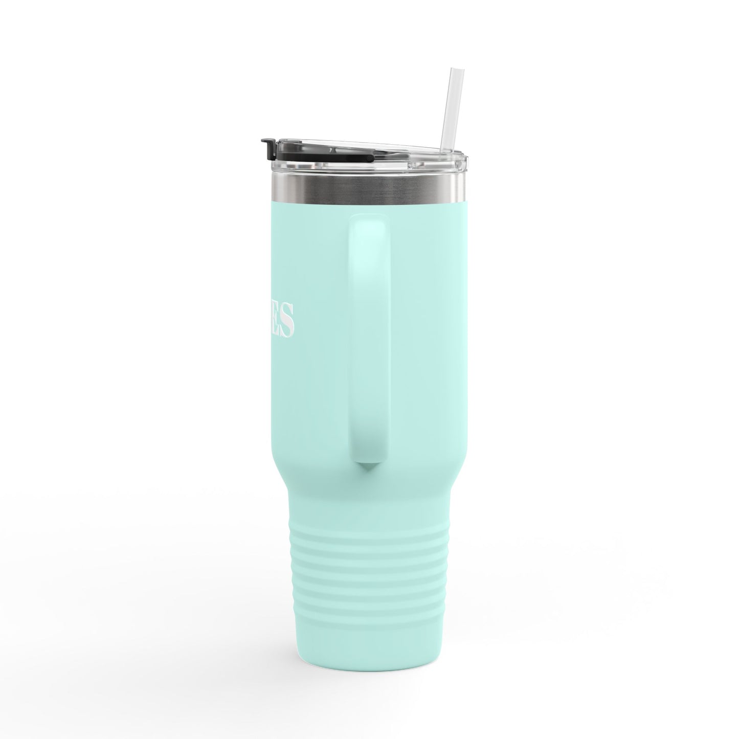 40oz Insulated Travel Mug – Perfect for Coffee Lovers and Adventurers | 'VIBES' Design