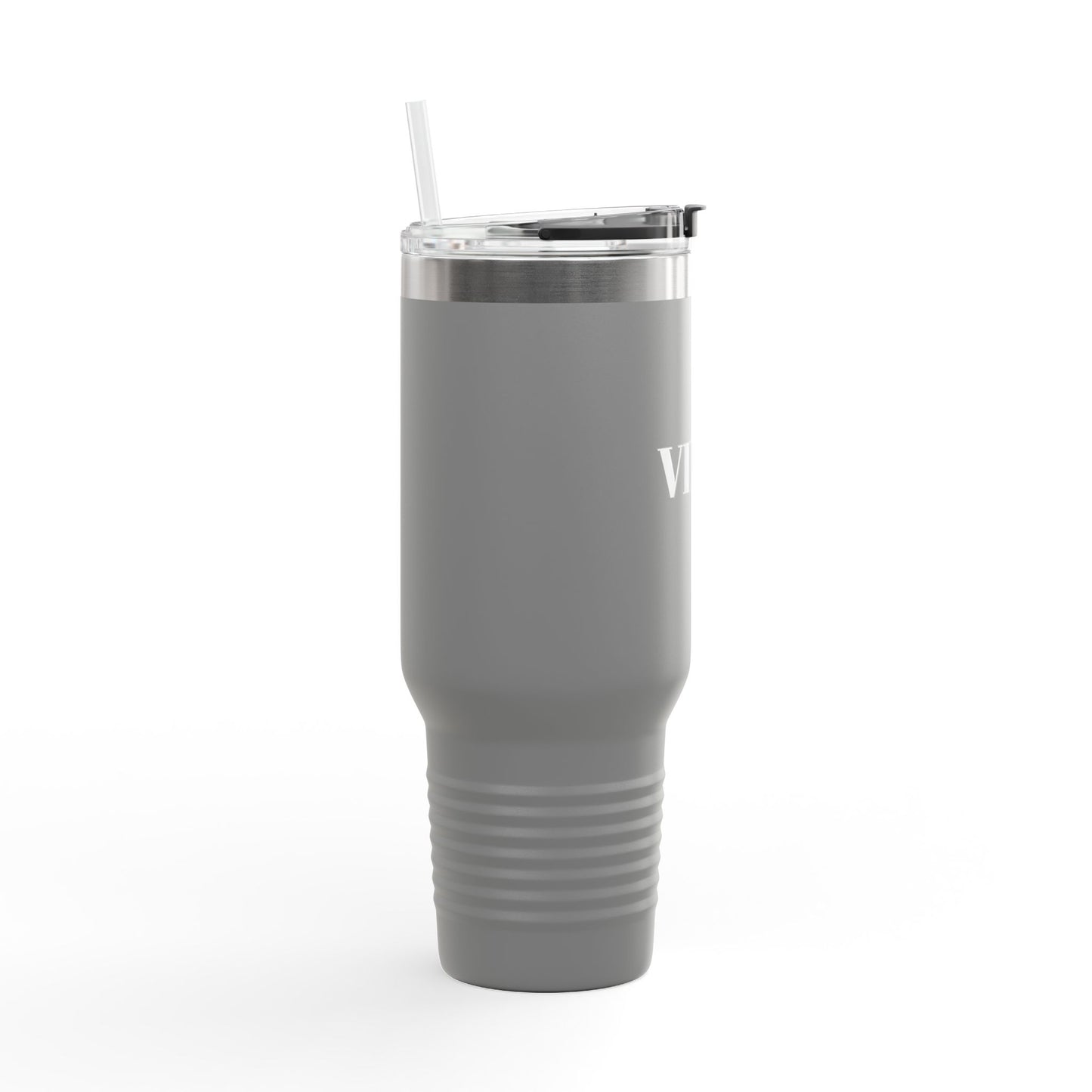 40oz Insulated Travel Mug – Perfect for Coffee Lovers and Adventurers | 'VIBES' Design