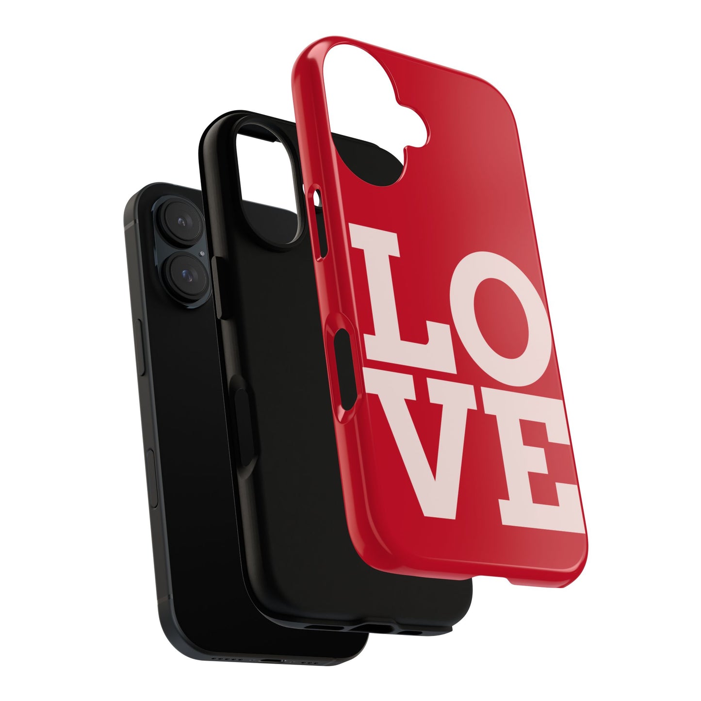 Love Design Tough Phone Case - Durable Red Phone Cover