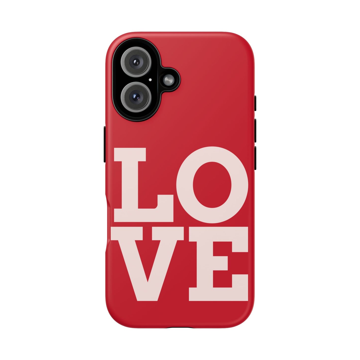 Love Design Tough Phone Case - Durable Red Phone Cover