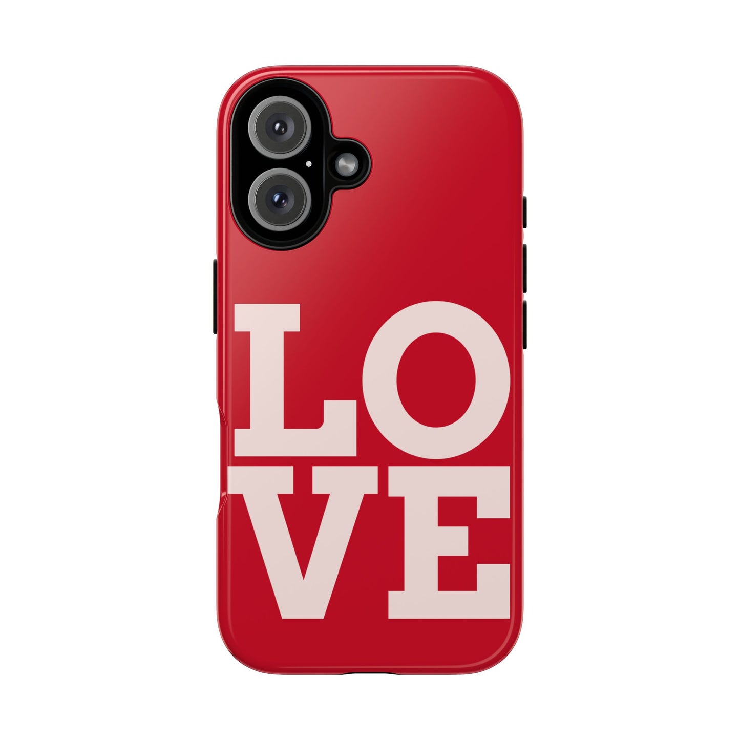 Love Design Tough Phone Case - Durable Red Phone Cover