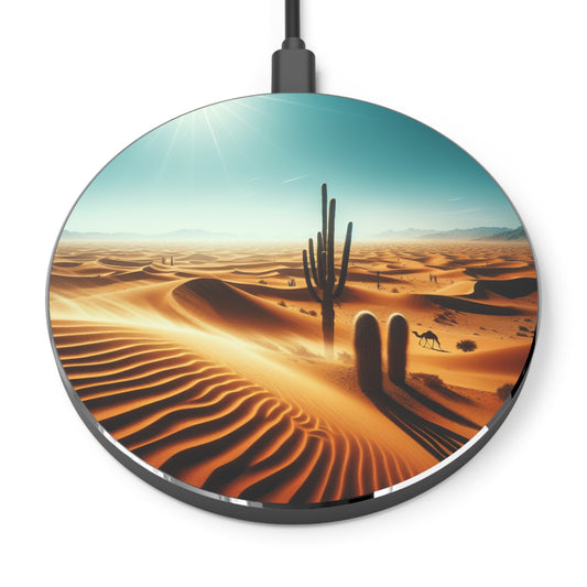 Desert Oasis Wireless Charger - Fast Charging Pad with Scenic Design