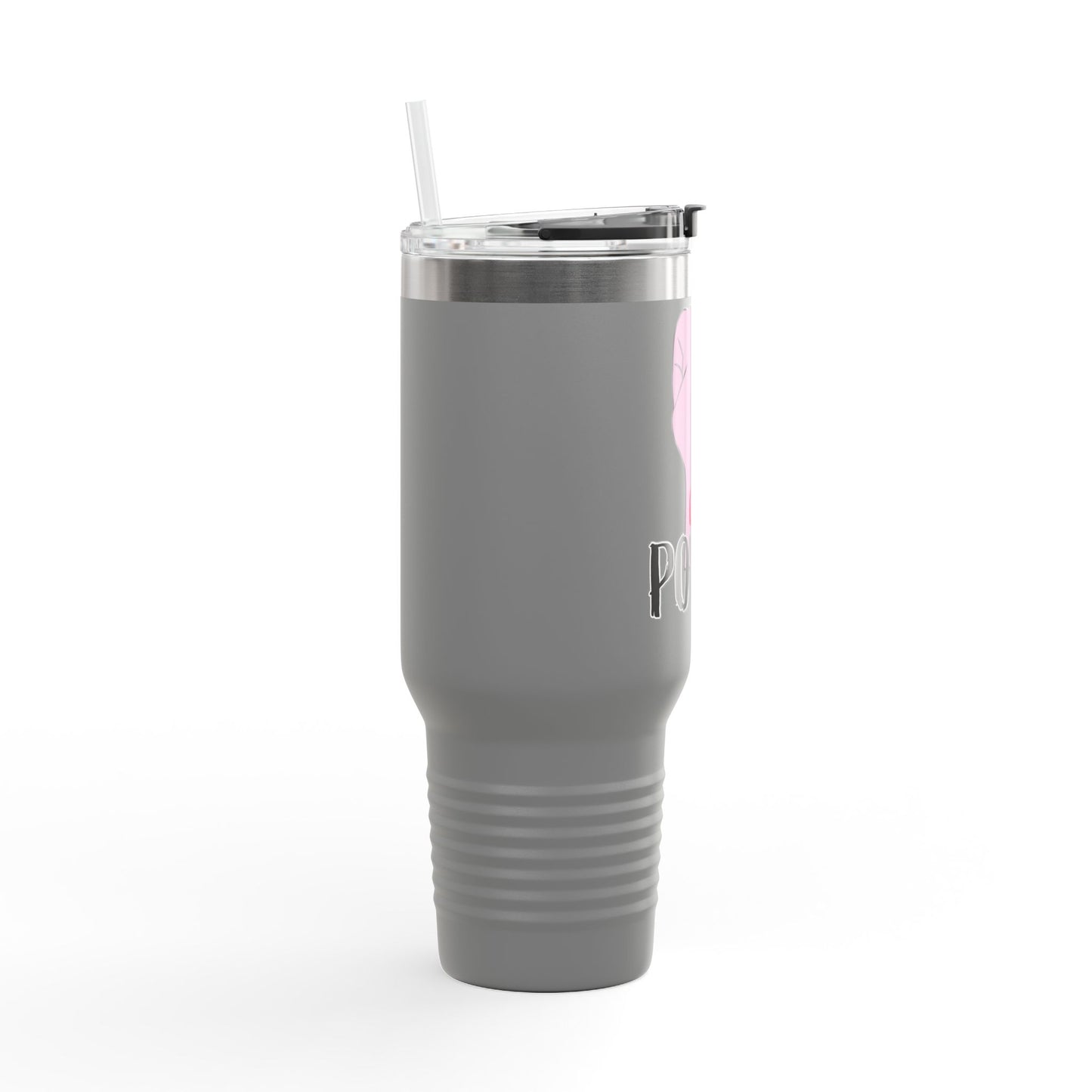 Empowering Insulated Travel Mug - 40oz, 'GRL POWER' Design for Women on the Go