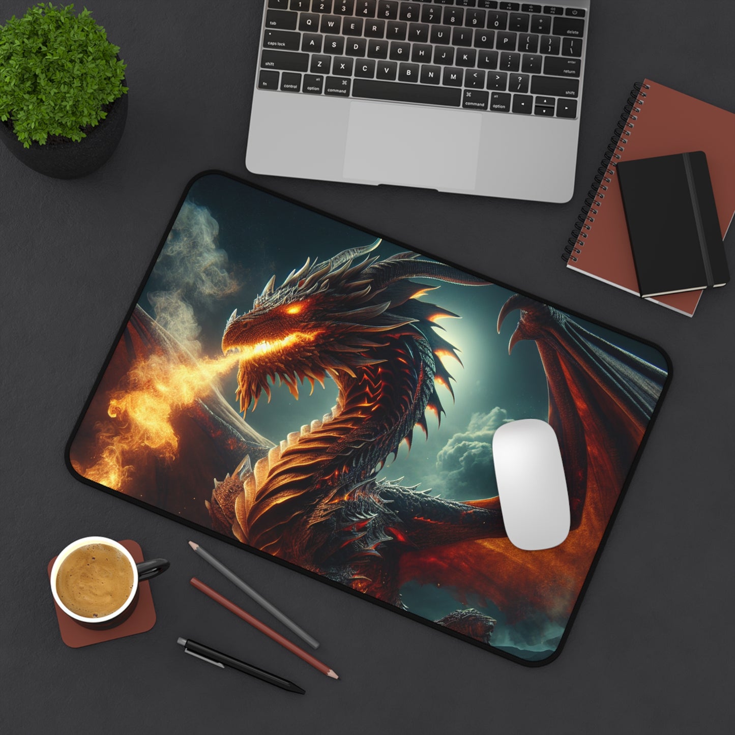 Fantasy Dragon Desk Mat | Unique Gaming & Office Accessories