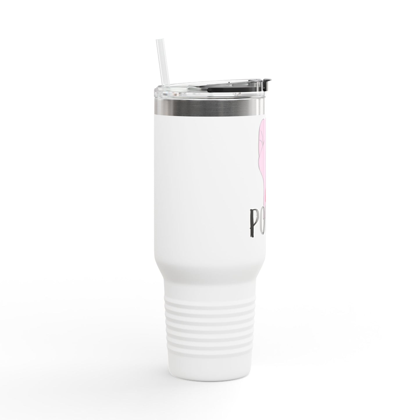 Empowering Insulated Travel Mug - 40oz, 'GRL POWER' Design for Women on the Go