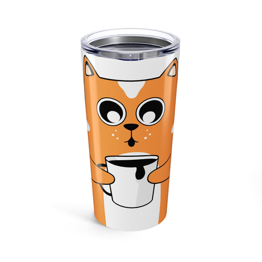 Adorable Cat Tumbler 20oz - Cute Coffee Lover's Mug for Gifts