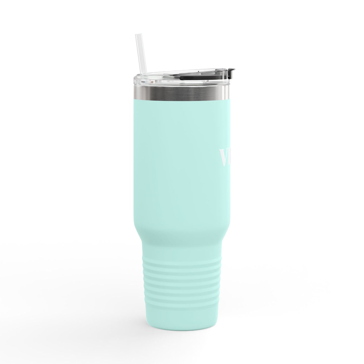 40oz Insulated Travel Mug – Perfect for Coffee Lovers and Adventurers | 'VIBES' Design