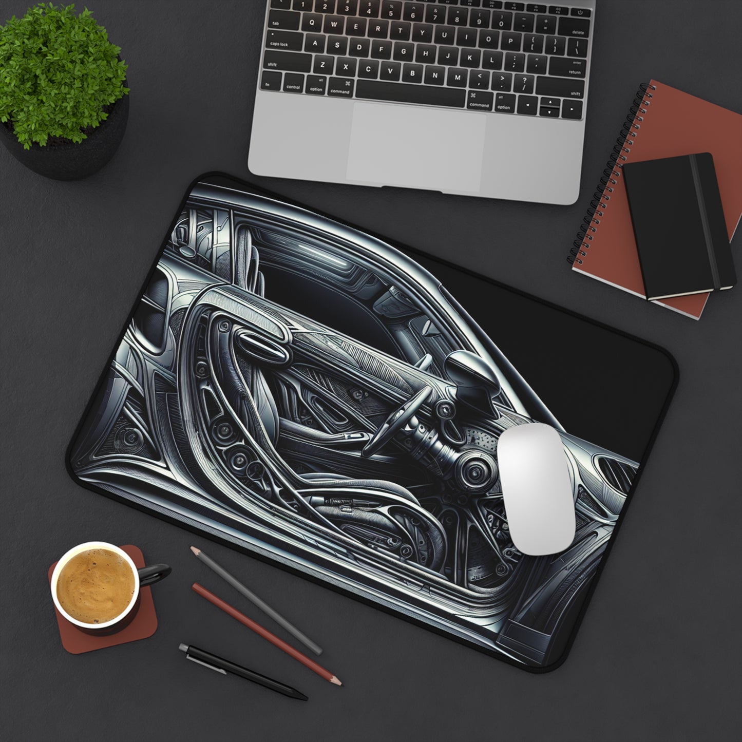 Sleek Car-Themed Desk Mat for Automotive Enthusiasts