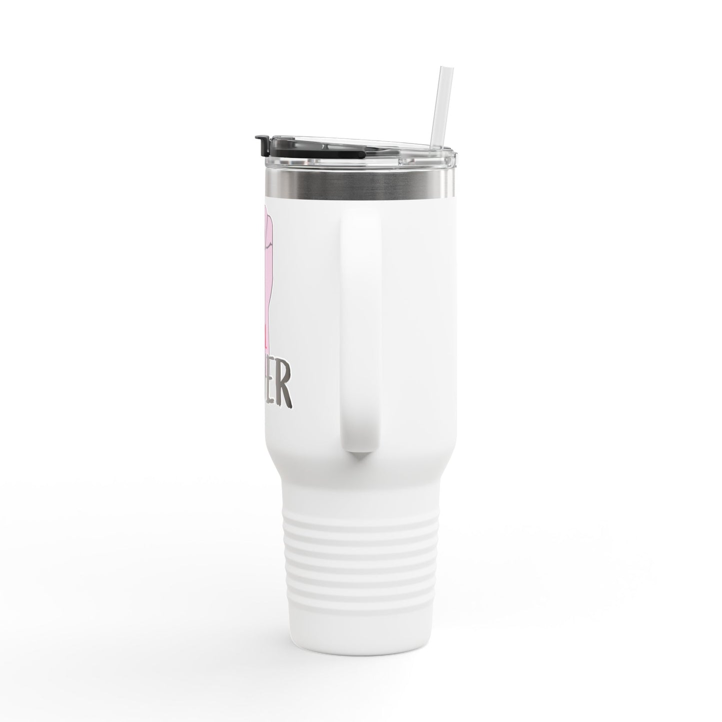 Empowering Insulated Travel Mug - 40oz, 'GRL POWER' Design for Women on the Go