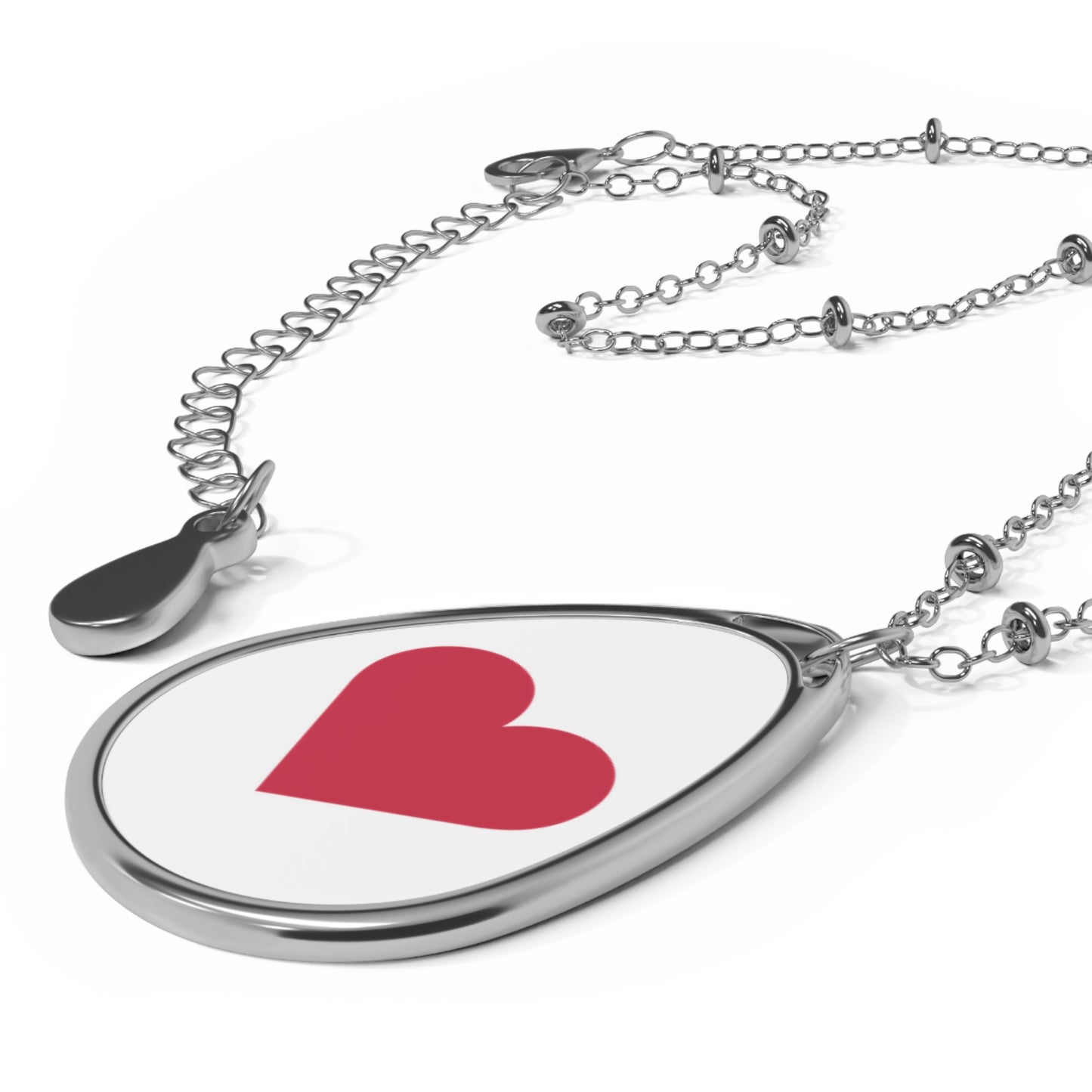 Heart Symbol Oval Necklace - Elegant and Meaningful Jewelry for Her