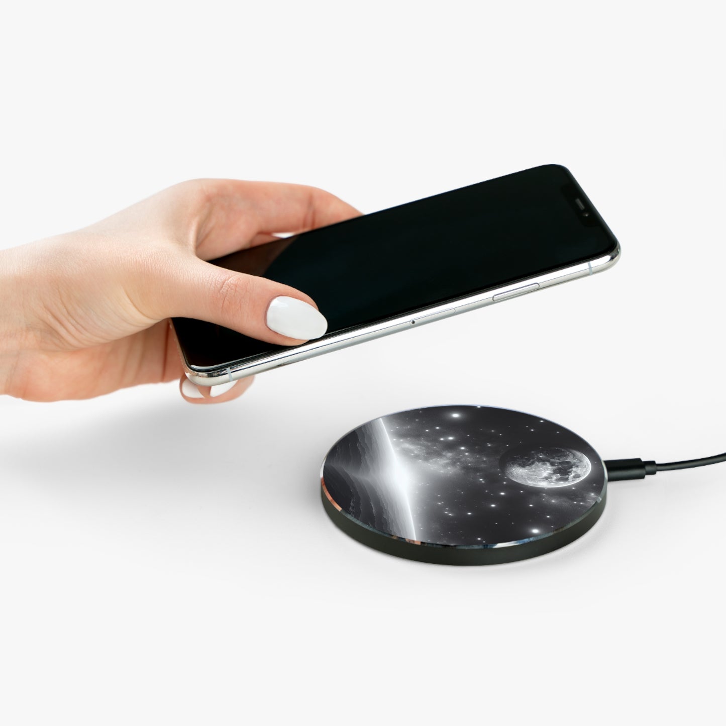 Galaxy-Themed Fast Wireless Charger for Tech Lovers